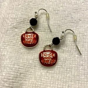 Halloween Pumpkin Dangle Earrings